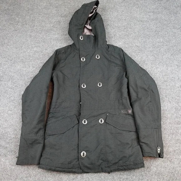 Burton Cherish Jacket Womens Small Black Hooded Dryride Insulated Ski Snow - Picture 1 of 10